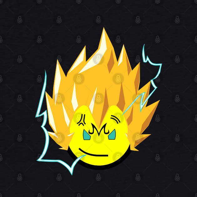 Smiley Face Majin Vegeta by KingVego